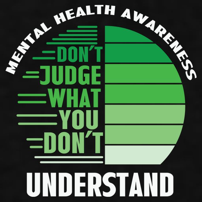 Don't Judge What You Don't Understand Mental Health Awareness Ladies PosiCharge Tri-Blend Wicking Tank