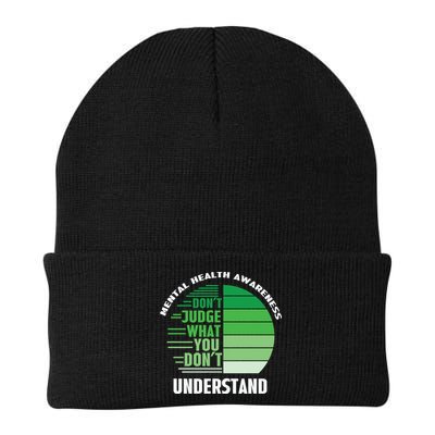 Don't Judge What You Don't Understand Mental Health Awareness Beanie