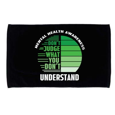 Don't Judge What You Don't Understand Mental Health Awareness Microfiber Hand Towel