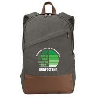Don't Judge What You Don't Understand Mental Health Awareness Cotton Canvas Backpack