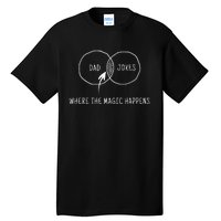 Dad Jokes Where The Magic Happens Tall T-Shirt