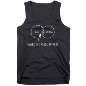 Dad Jokes Where The Magic Happens Tank Top