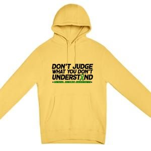 Don't Judge What You Don't Understand Mental Health Awareness Premium Pullover Hoodie