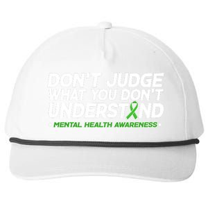 Don't Judge What You Don't Understand Mental Health Awareness Snapback Five-Panel Rope Hat