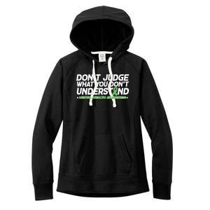 Don't Judge What You Don't Understand Mental Health Awareness Women's Fleece Hoodie