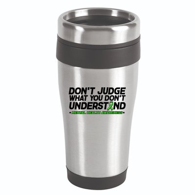 Don't Judge What You Don't Understand Mental Health Awareness 16oz Travel Tumbler