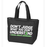 Don't Judge What You Don't Understand Mental Health Awareness Zip Tote Bag