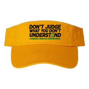 Don't Judge What You Don't Understand Mental Health Awareness Valucap Bio-Washed Visor