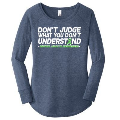 Don't Judge What You Don't Understand Mental Health Awareness Women's Perfect Tri Tunic Long Sleeve Shirt