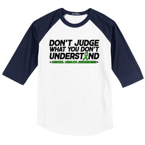 Don't Judge What You Don't Understand Mental Health Awareness Baseball Sleeve Shirt