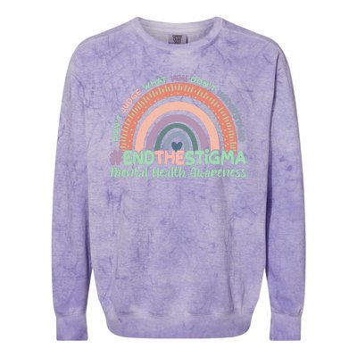 Don't Judge What You Don't Understand #End The Stigma Colorblast Crewneck Sweatshirt