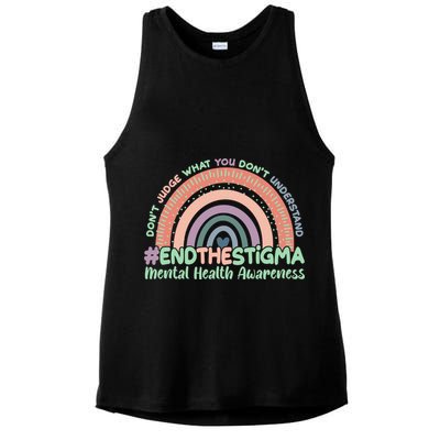 Don't Judge What You Don't Understand #End The Stigma Ladies PosiCharge Tri-Blend Wicking Tank