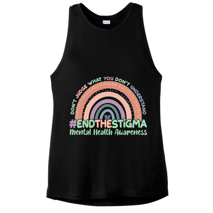 Don't Judge What You Don't Understand #End The Stigma Ladies PosiCharge Tri-Blend Wicking Tank