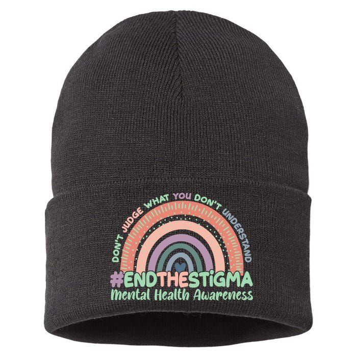 Don't Judge What You Don't Understand #End The Stigma Sustainable Knit Beanie