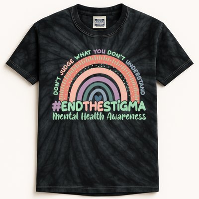 Don't Judge What You Don't Understand #End The Stigma Kids Tie-Dye T-Shirt