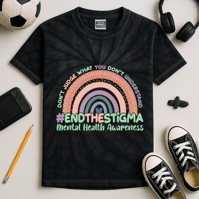 Don't Judge What You Don't Understand #End The Stigma Kids Tie-Dye T-Shirt