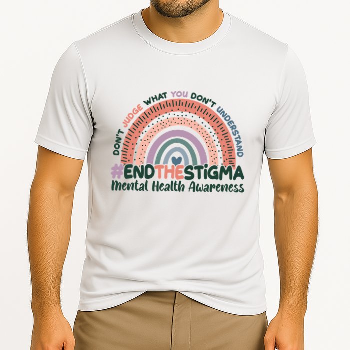 Don't Judge What You Don't Understand #End The Stigma Cooling Performance Crew T-Shirt