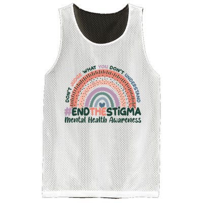Don't Judge What You Don't Understand #End The Stigma Mesh Reversible Basketball Jersey Tank