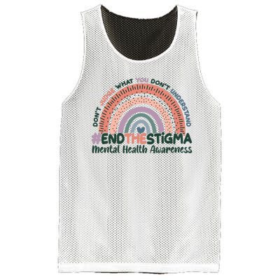 Don't Judge What You Don't Understand #End The Stigma Mesh Reversible Basketball Jersey Tank