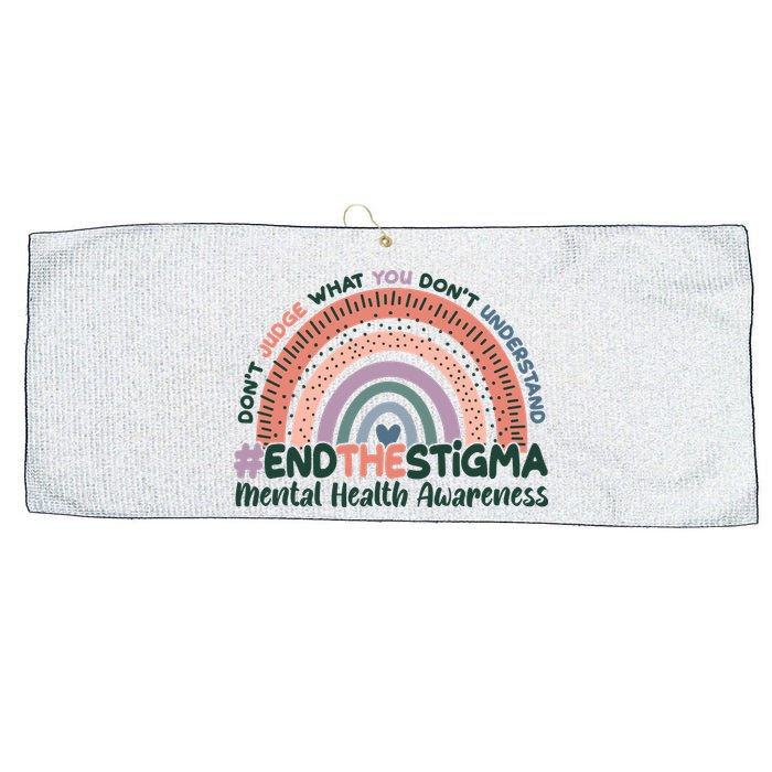 Don't Judge What You Don't Understand #End The Stigma Large Microfiber Waffle Golf Towel