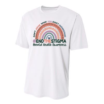 Don't Judge What You Don't Understand #End The Stigma Performance Sprint T-Shirt