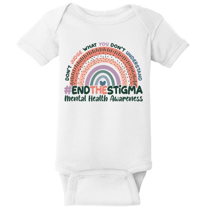 Don't Judge What You Don't Understand #End The Stigma Baby Bodysuit