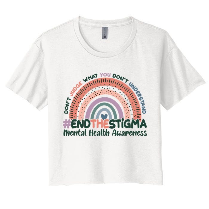 Don't Judge What You Don't Understand #End The Stigma Crop Top