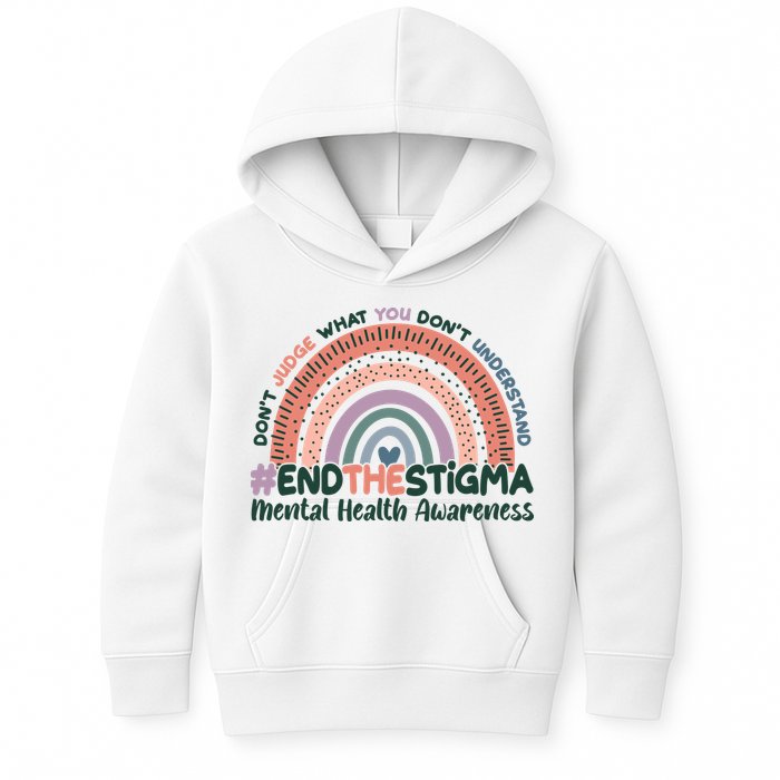 Don't Judge What You Don't Understand #End The Stigma Kids Hoodie