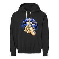 Don't Judge What You Don't Understand Autism Awareness Lips Garment-Dyed Fleece Hoodie