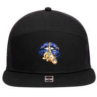 Don't Judge What You Don't Understand Autism Awareness Lips 7 Panel Mesh Trucker Snapback Hat