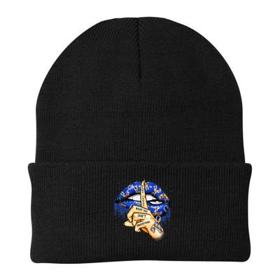 Don't Judge What You Don't Understand Autism Awareness Lips Beanie