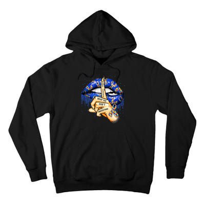 Don't Judge What You Don't Understand Autism Awareness Lips Tall Hoodie