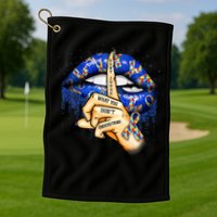 Don't Judge What You Don't Understand Autism Awareness Lips Golf Towel