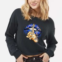 Don't Judge What You Don't Understand Autism Awareness Lips Cropped Pullover Crew