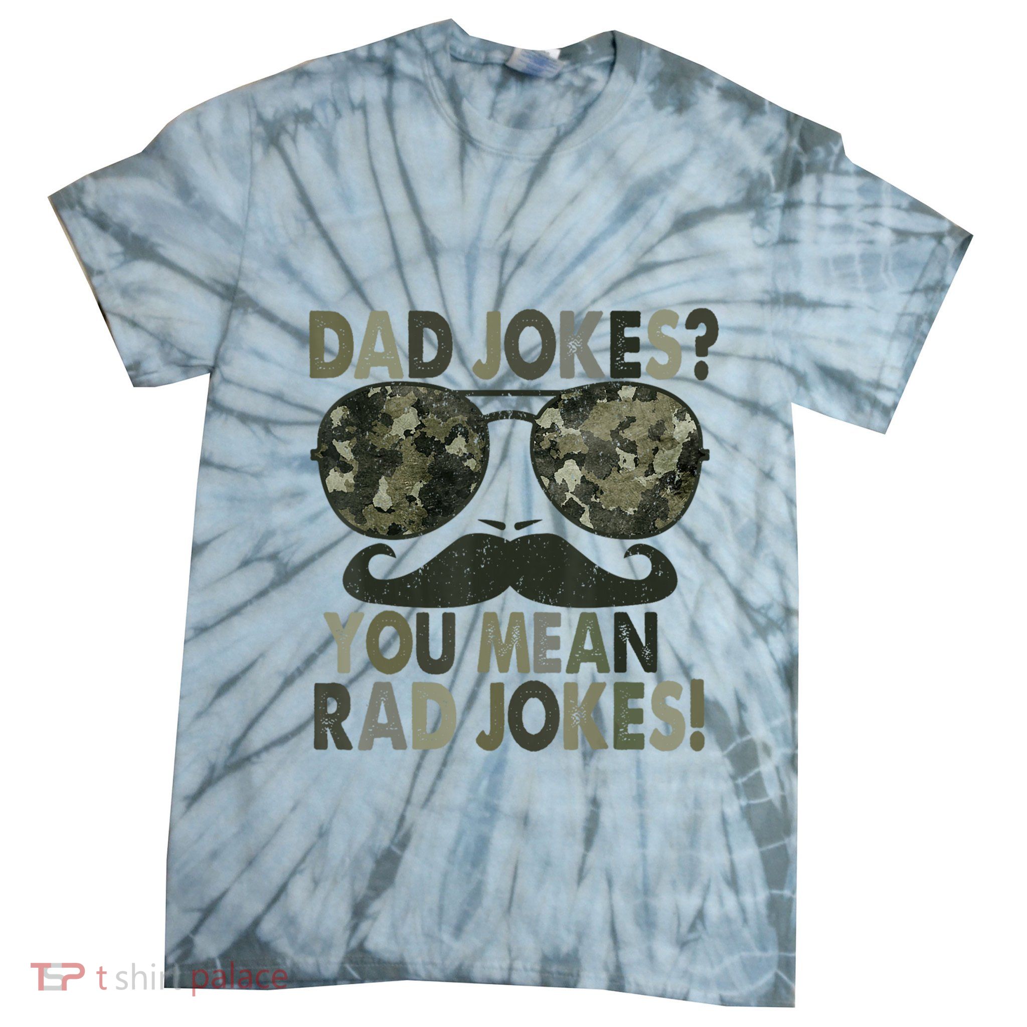 Dad Jokes You Mean Rad Jokes Fathers Day Vintage Tie-Dye T-Shirt