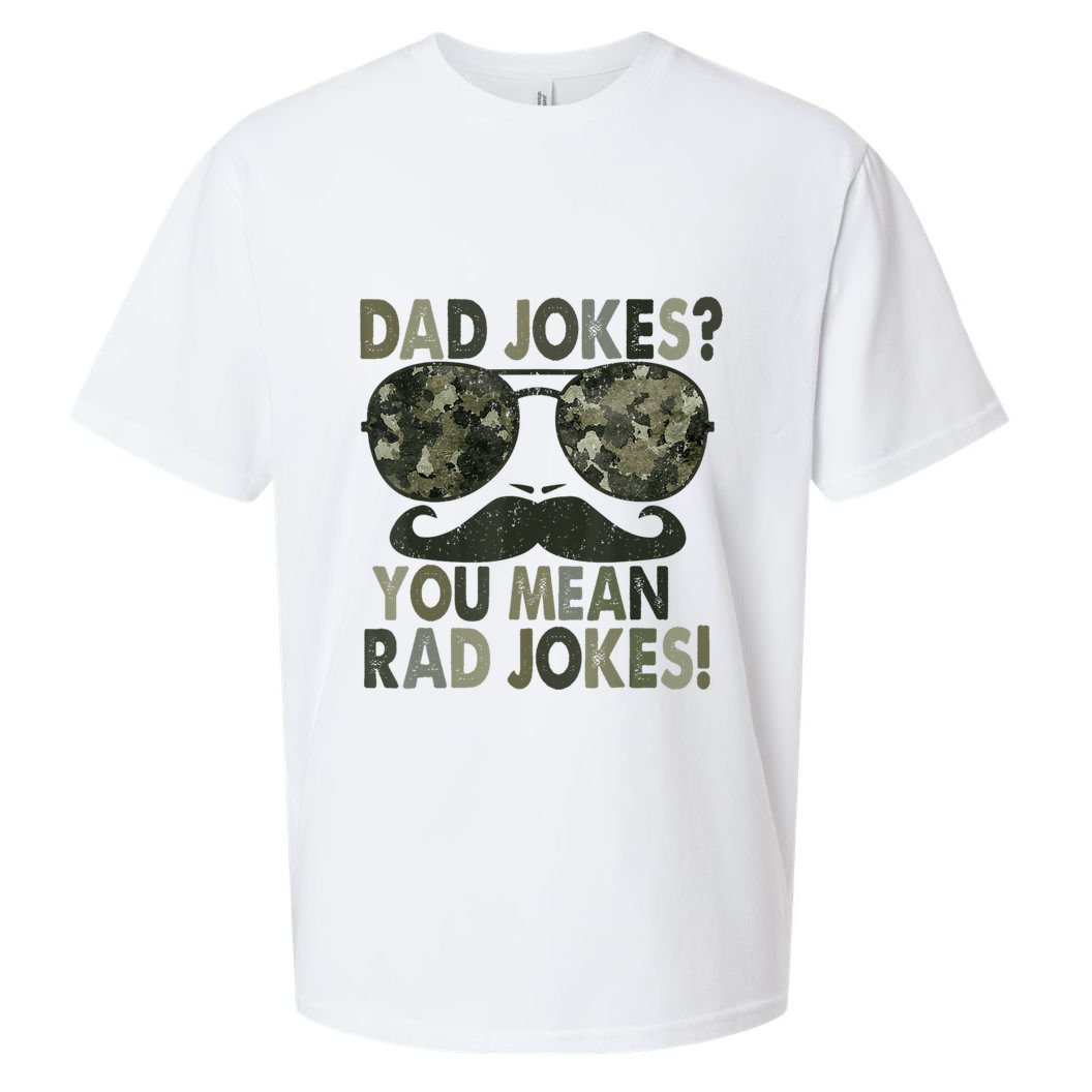 Dad Jokes You Mean Rad Jokes Fathers Day Vintage Sueded Cloud Jersey T-Shirt