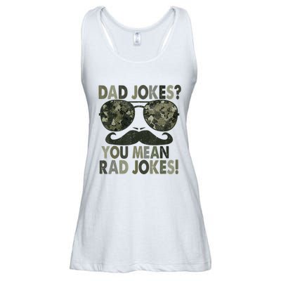 Dad Jokes You Mean Rad Jokes Fathers Day Vintage Ladies Essential Flowy Tank