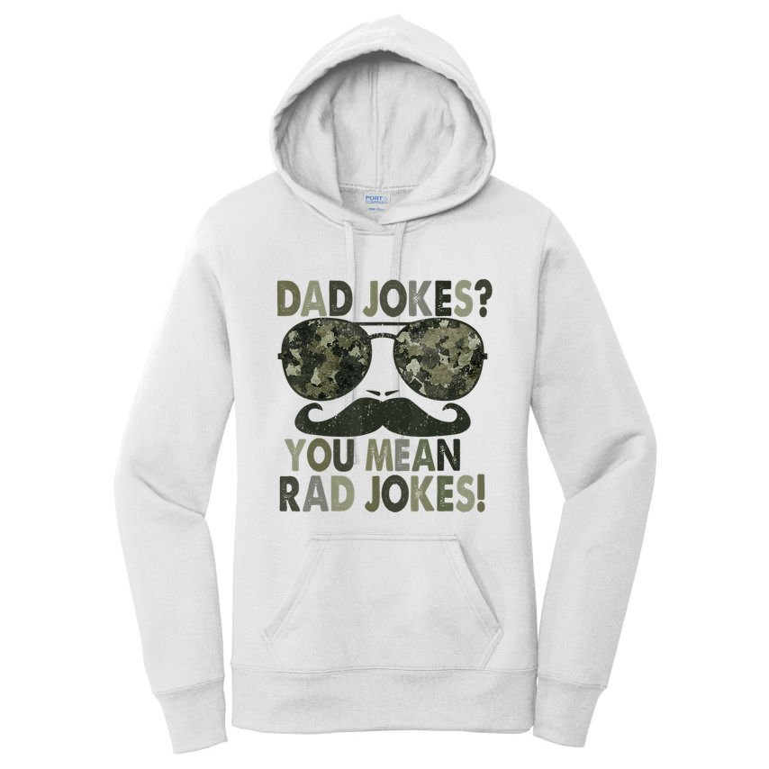 Dad Jokes You Mean Rad Jokes Fathers Day Vintage Women's Pullover Hoodie