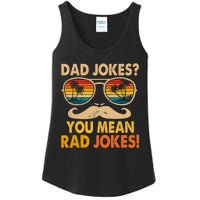 Dad Jokes You Mean Rad Jokes Fathers Day Vintage Ladies Essential Tank