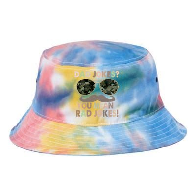 Dad Jokes You Mean Rad Jokes Fathers Day Vintage Tie Dye Newport Bucket Hat