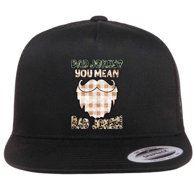 Dad Jokes You Mean Rad Joker Camo Father's Day Gift For Dad Flatbill Hat