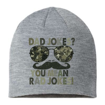 Dad Jokes You Mean Rad Jokes Funny Father day Vintage Sustainable Beanie