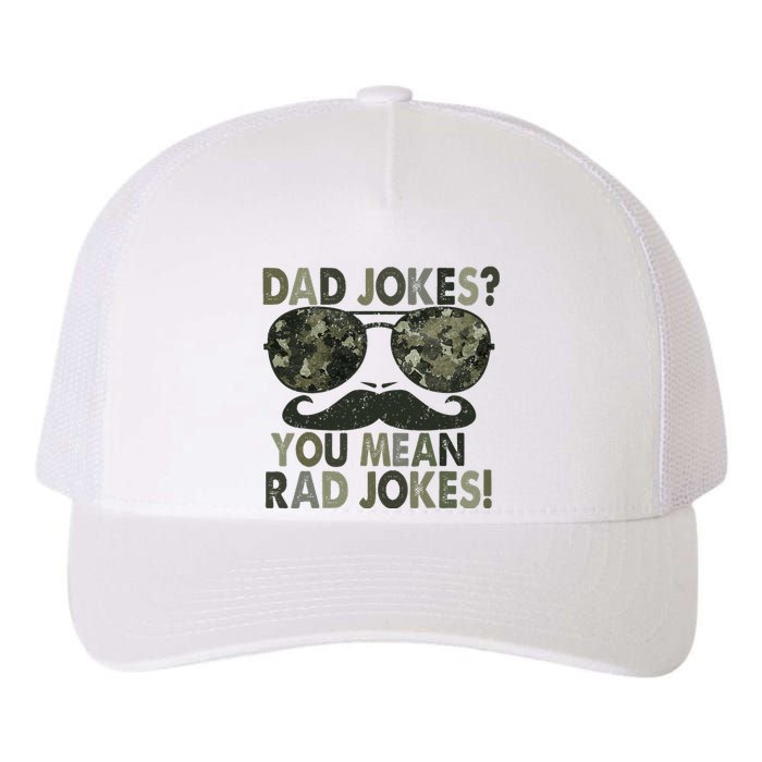 Dad Jokes You Mean Rad Jokes Funny Father day Vintage Yupoong Adult 5-Panel Trucker Hat