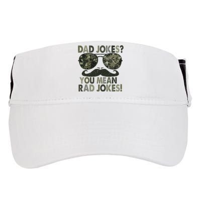 Dad Jokes You Mean Rad Jokes Funny Father day Vintage Adult Drive Performance Visor