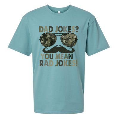 Dad Jokes You Mean Rad Jokes Funny Father Day Sueded Cloud Jersey T-Shirt