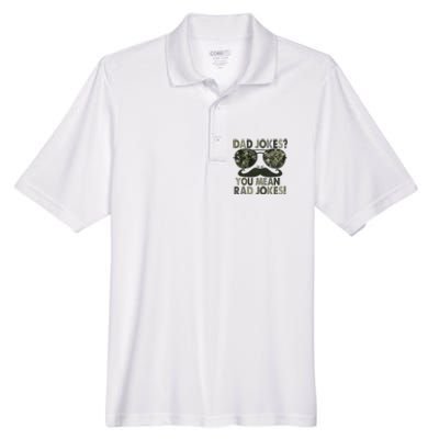 Dad Jokes You Mean Rad Jokes Funny Father Day Men's Origin Performance Pique Polo