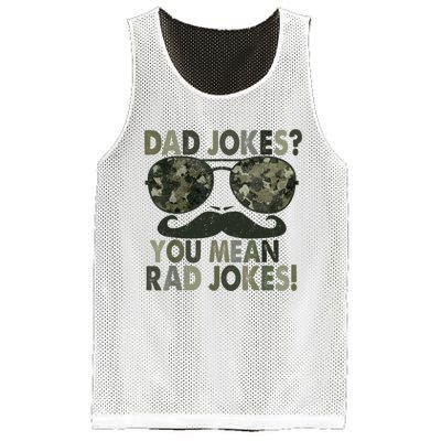 Dad Jokes You Mean Rad Jokes Funny Father Day Mesh Reversible Basketball Jersey Tank