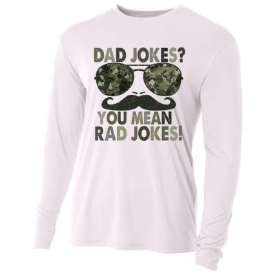 Dad Jokes You Mean Rad Jokes Funny Father Day Cooling Performance Long Sleeve Crew