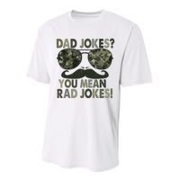 Dad Jokes You Mean Rad Jokes Funny Father Day Performance Sprint T-Shirt