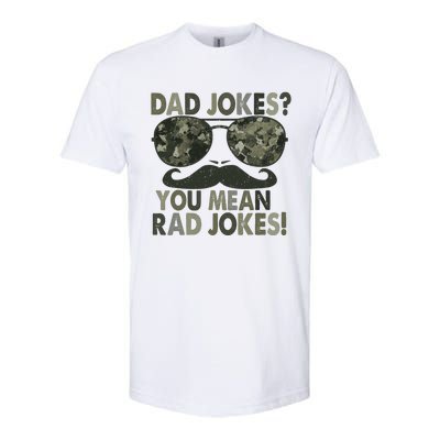 Dad Jokes You Mean Rad Jokes Funny Father Day Vintage Softstyle® CVC T-Shirt